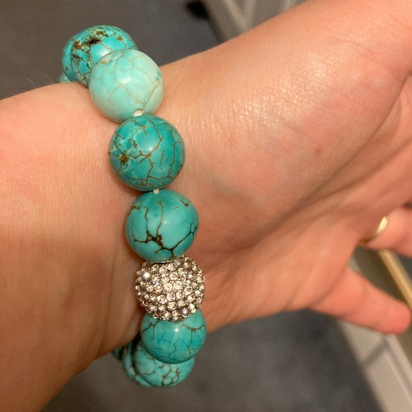 Ashley Bridget Turquoise Swarovski Turtle Bracelet - Picture 4 of 7